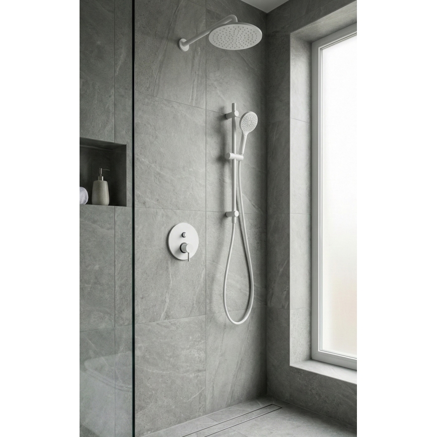 Paffoni - Douchekraan voor inbouw LIGHT mat wit