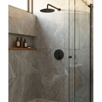 Paffoni - Douchekraan voor inbouwmontage LIGHT, zwart