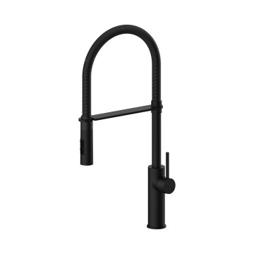 Paffoni - Keukenkraan met uittrekbare uitloop LIGHT 52,5 cm zwart