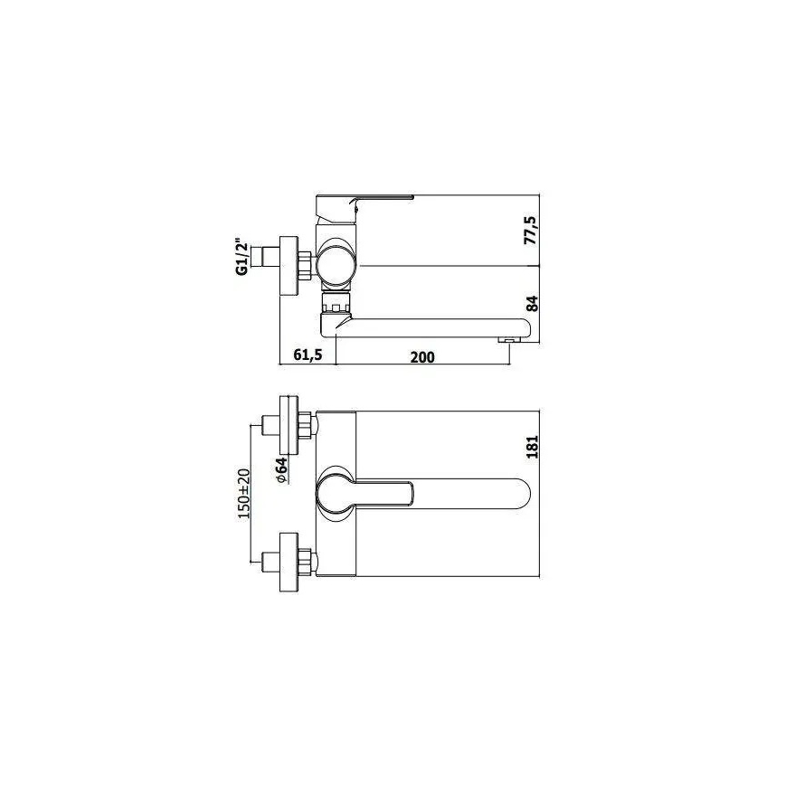 Paffoni - Keukenkraan RED hoogglans chroom