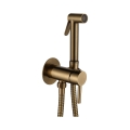Paffoni - Wandset met handdouche voor bidet voor inbouwmontage RINGO WEST brons