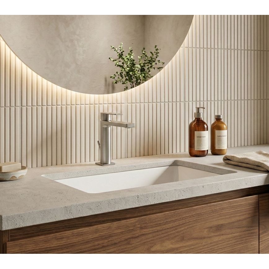 Paffoni - Wastafelkraan + afvoer TANGO RVS