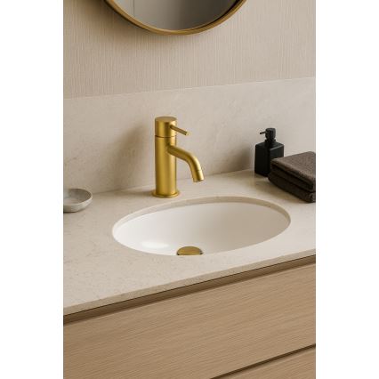 Paffoni - Wastafelkraan LIGHT geborsteld goud