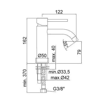 Paffoni - Wastafelkraan LIGHT glanzend chroom