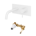 Paffoni - Wastafelkraan voor inbouw LIGHT mat wit