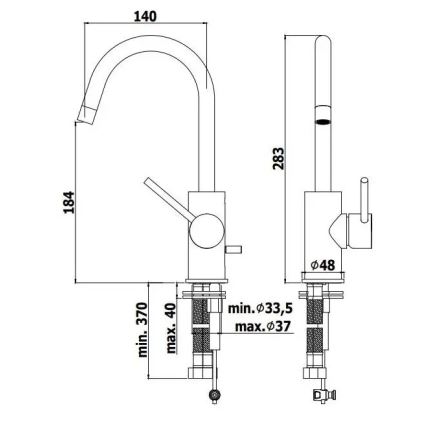 Paffoni - Wastafelmengkraan LIGHT, glanzend chroom