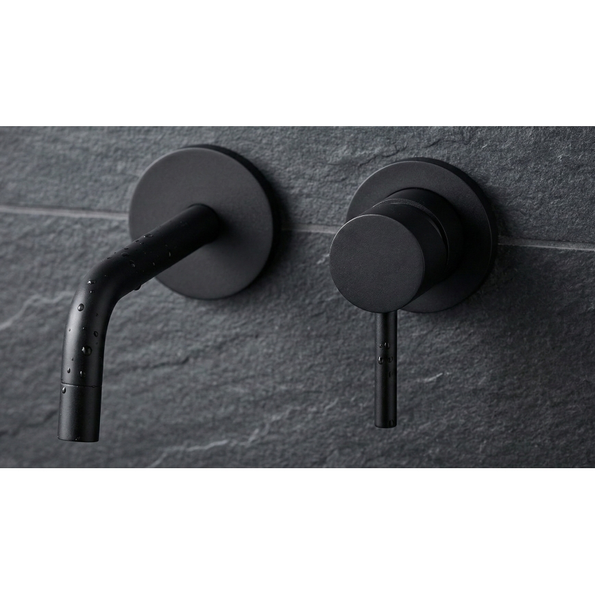 Paffoni - Wastafelmengkraan voor inbouw LIGHT zwart