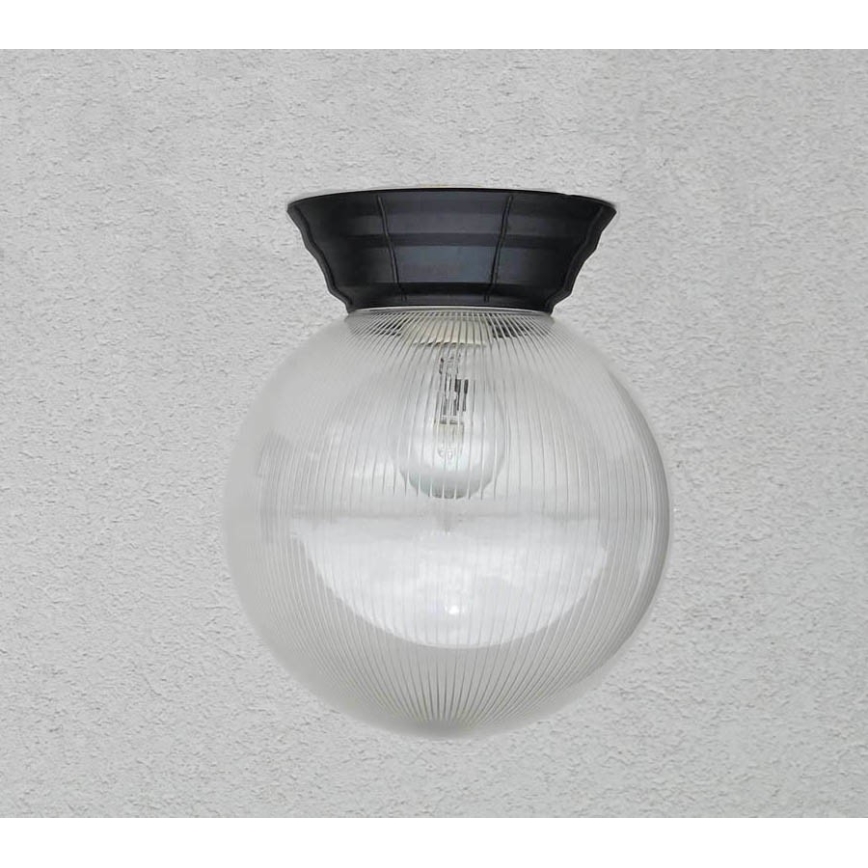 Plafondlamp voor buiten NADIR 1xE27/15W/230V IP44 transparant