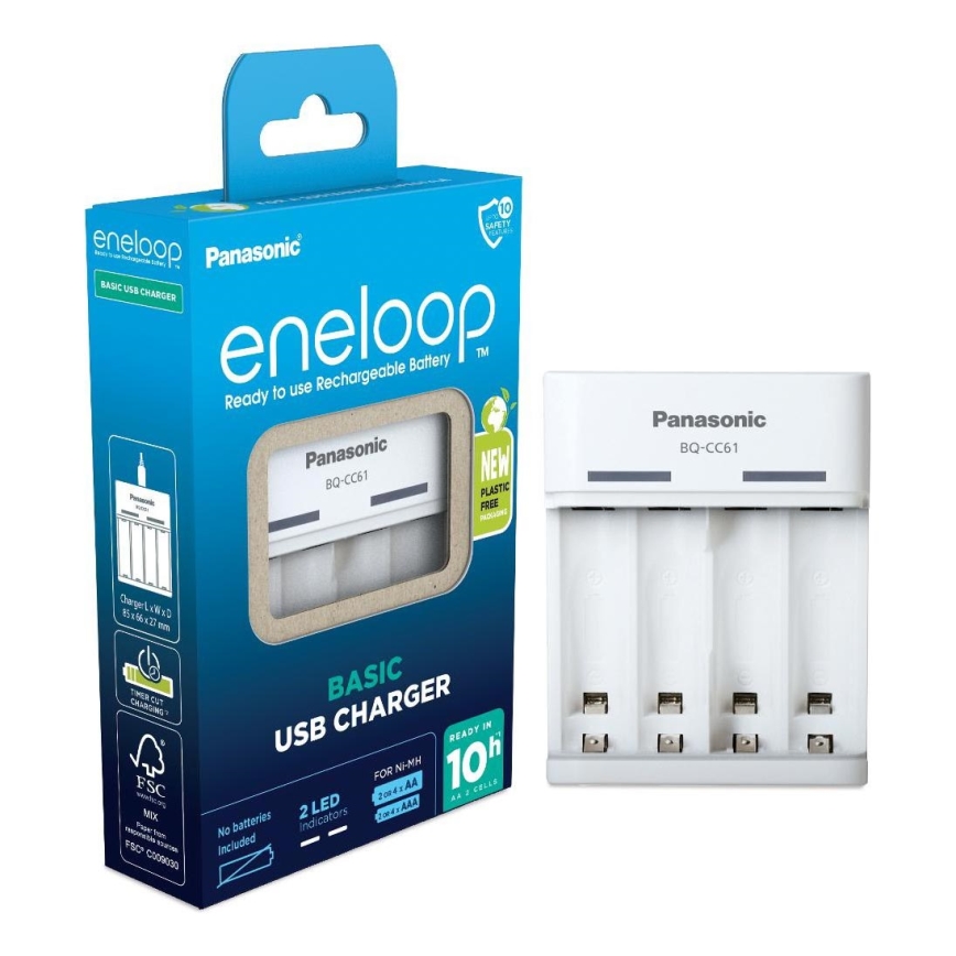 Panasonic - Batterij oplader Eneloop 4xAA/AAA 5V