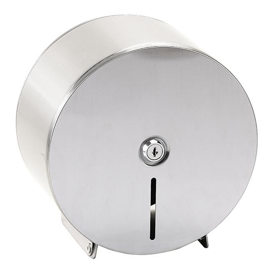 Papierdispenser 20x20 cm roestvrij staal/zilver