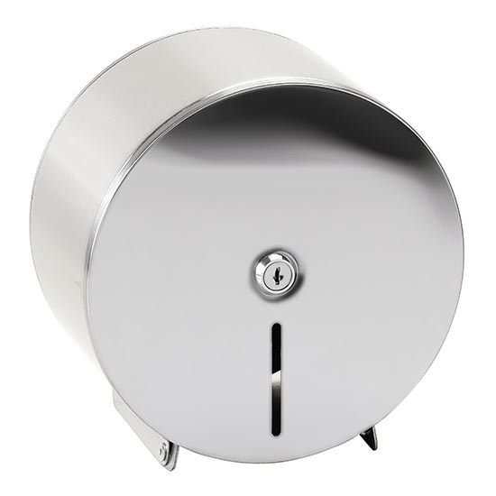 Papierdispenser 20x21 cm, roestvrij staal/zilverkleurig