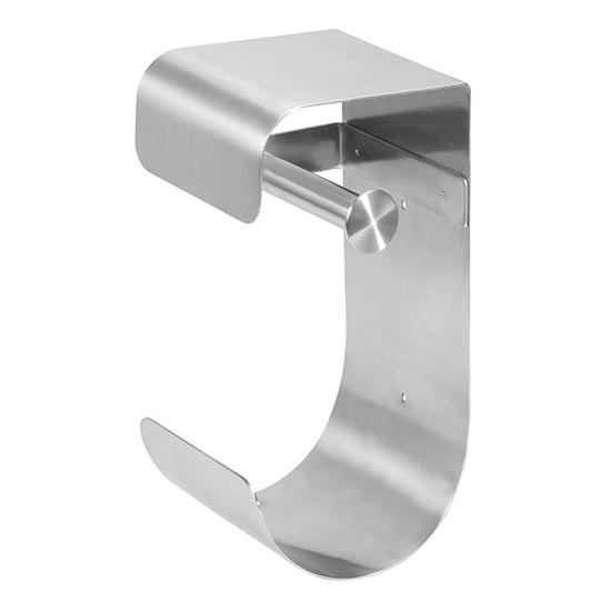Papierhouder 12,5x26 cm rvs/zilver