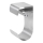 Papierhouder 12,5x26 cm rvs/zilver