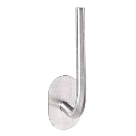 Papierhouder 4,5x18 cm RVS/zilver