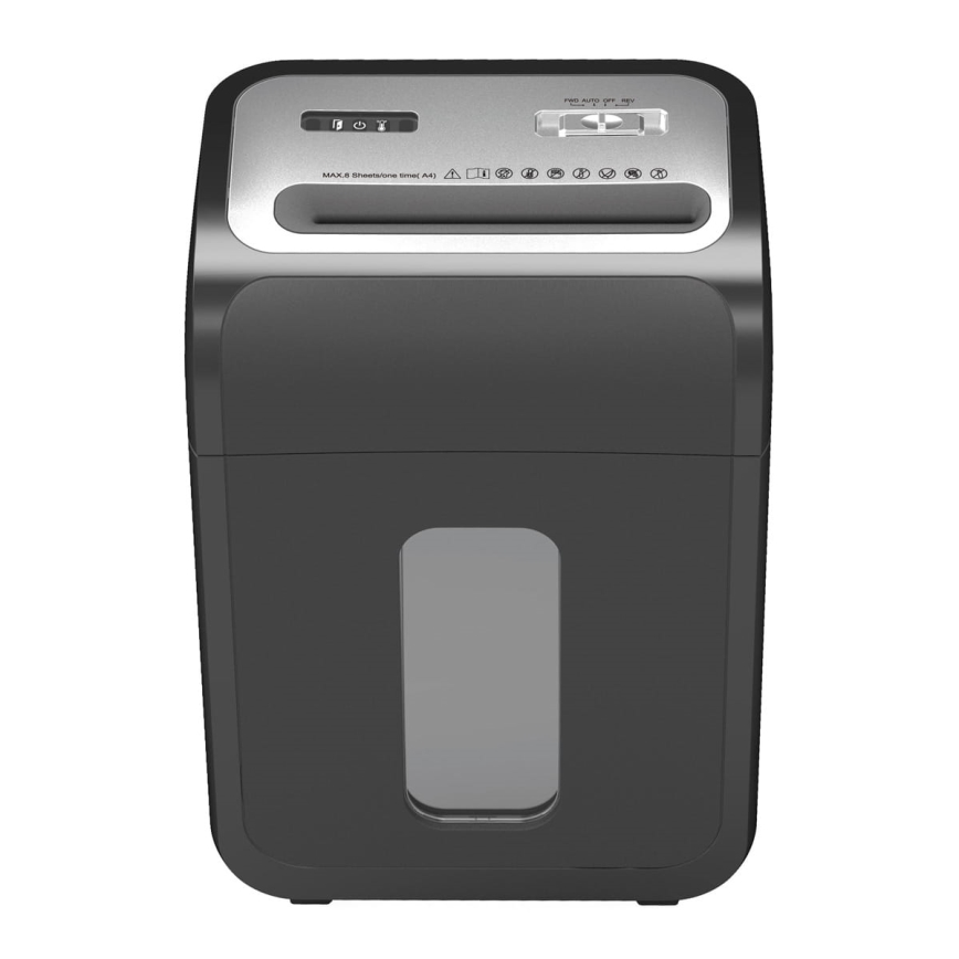 Papierversnipperaar voor A4, inhoud 22 l, 230 V, zwart