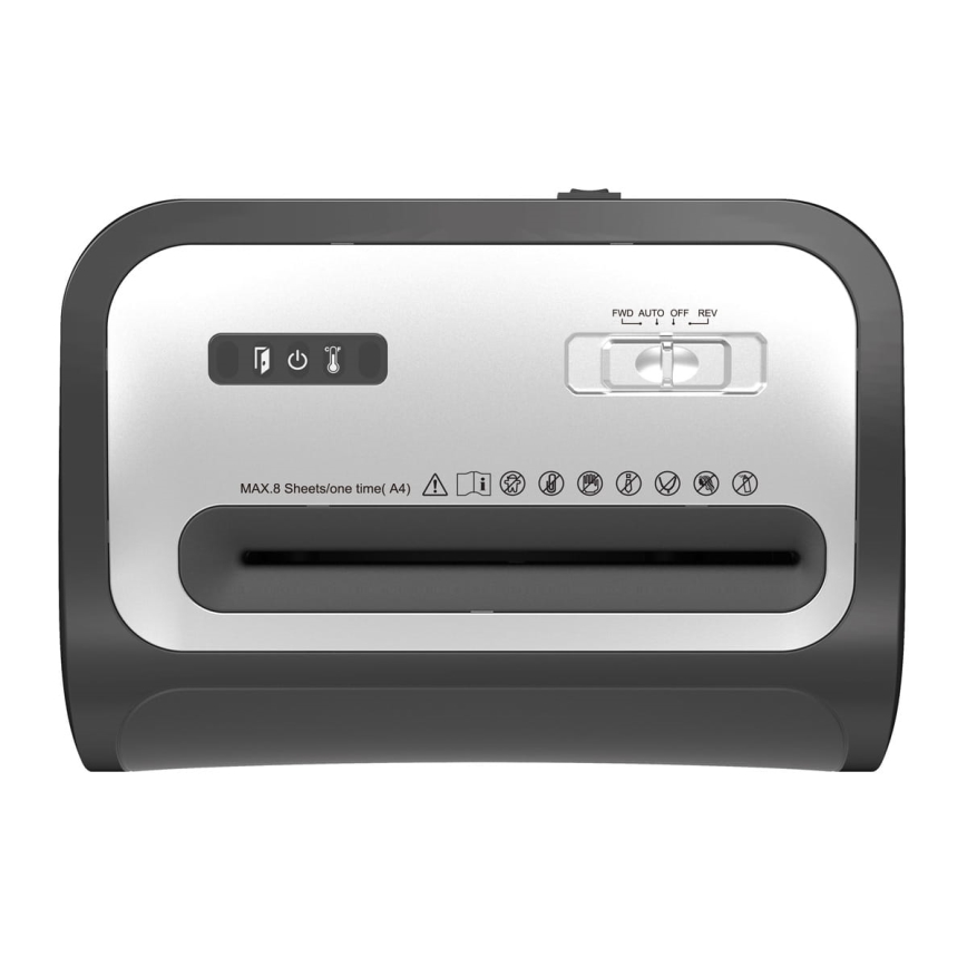 Papierversnipperaar voor A4, inhoud 22 l, 230 V, zwart