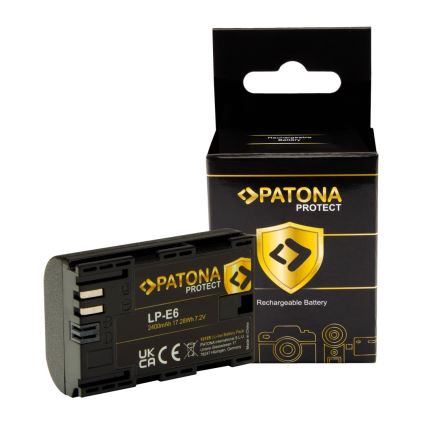 PATONA - Accu Canon LP-E6 2400mAh Li-Ion Protect