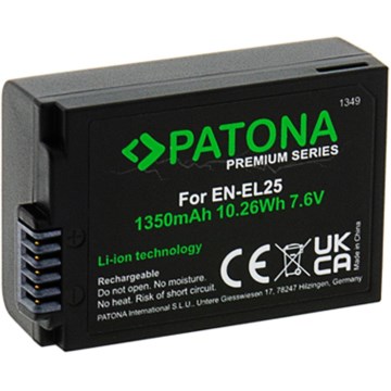 PATONA - Accu Nikon EN-EL25 1350mAh Li-Ion 7,6V Premium Z50/Z fc