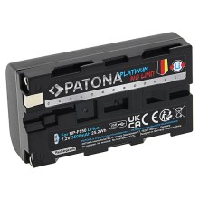 PATONA - Accu Sony NP-F550/F330/F570 3500mAh Li-Ion Platinum USB-C opladen