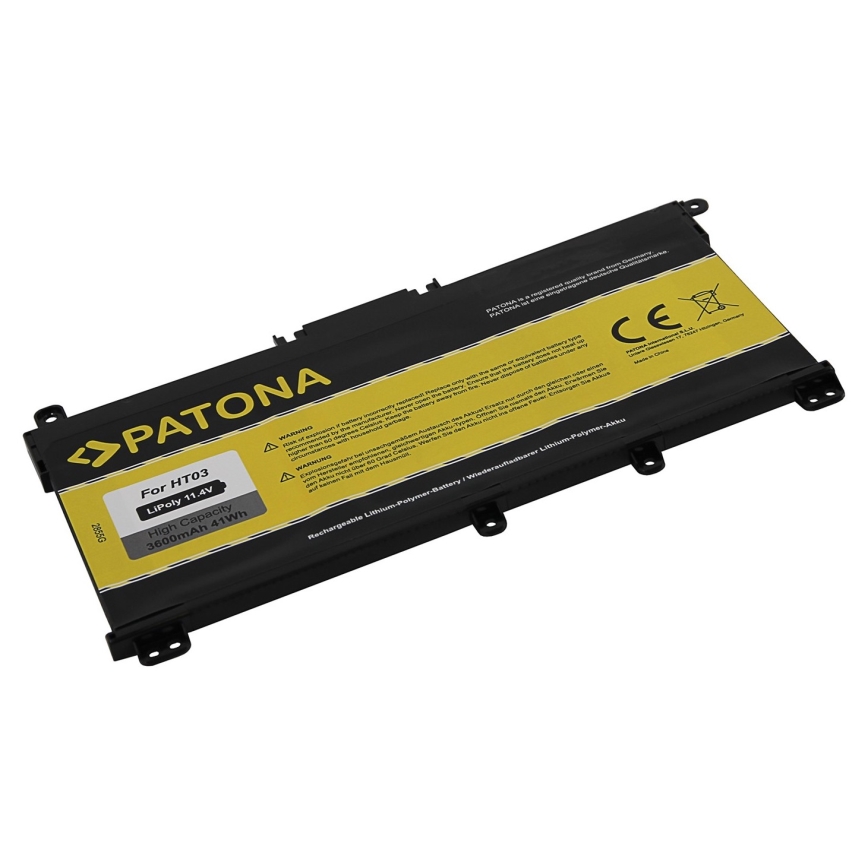 PATONA - Accu voor HP Pavilion X360 14-BA serie 3400mAh Li-Pol 11,55V BK03 / BK03XL