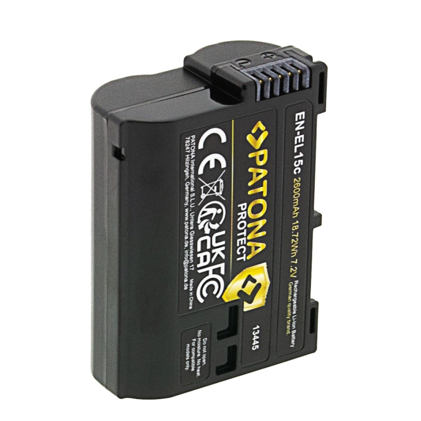 PATONA - Accu voor Nikon EN-EL15C 2600mAh Li-Ion Protect