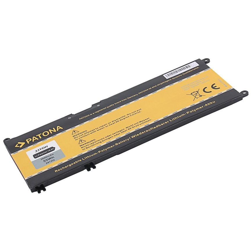 PATONA - Batterij DELL Inspiron 13/15/17 G3 3600mAh Li-Pol 15,2V 33YDH