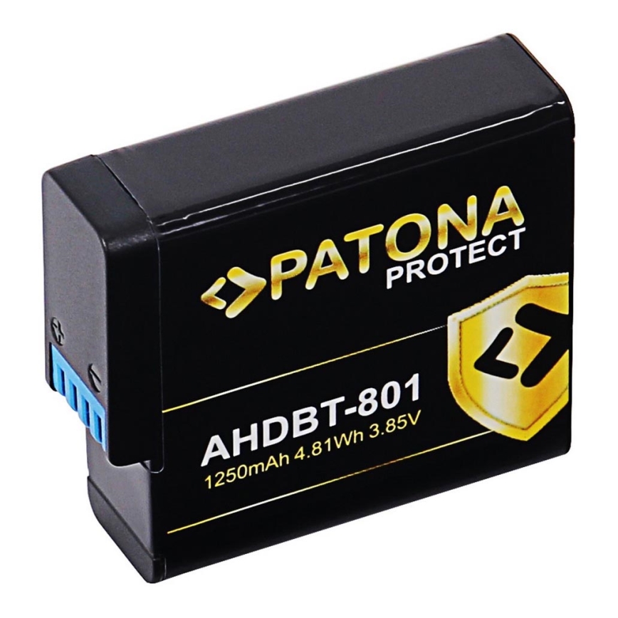 PATONA - Batterij GoPro Hero 5/6/7/8 1250mAh Li-Ion Protect