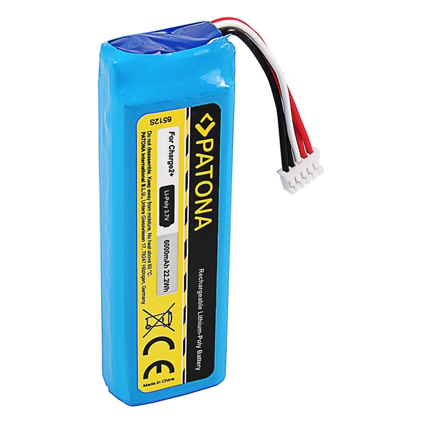 PATONA - Batterij JBL Charge 2+ 6000mAh 3,7V Li-Pol