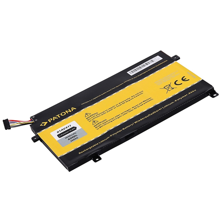 PATONA - Batterij Lenovo Thinkpad E470/E475 4400mAh Li-lon 10,95V 01AV411