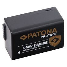 PATONA - Batterij Panasonic DMW-BMB9 895mAh Li-Ion 7,4V Protect