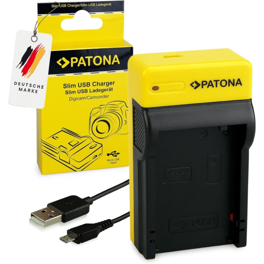 PATONA - Oplader Foto Canon LP-E17 slim, USB