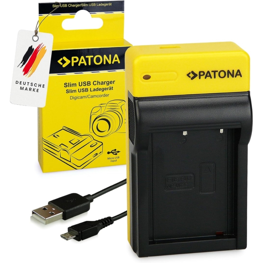 PATONA - Oplader Foto Fuji NP-W126 slank, USB