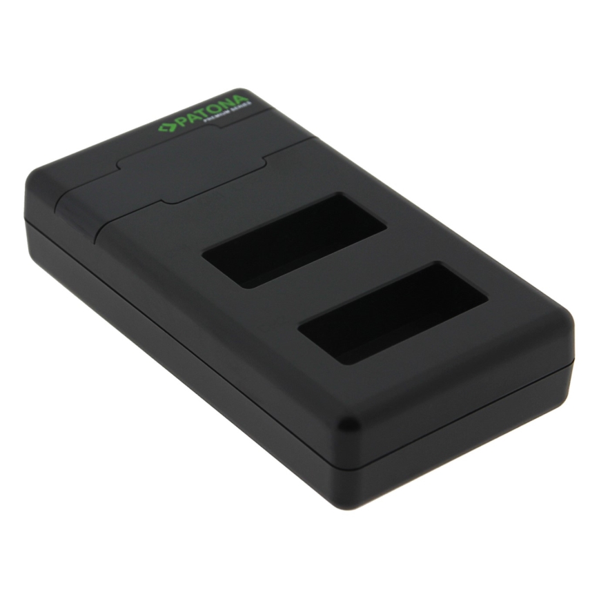 PATONA - Snellader Dual Canon LP-E17 + kabel USB-C 0.6m
