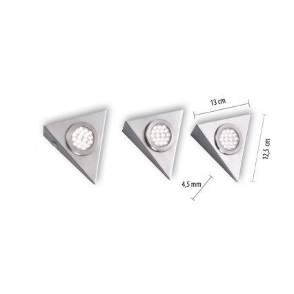 Paul Neuhaus 1119-55-3 - SET 3x LED Meubel Verlichting met Sensor HELENA LED/2,5W/230V