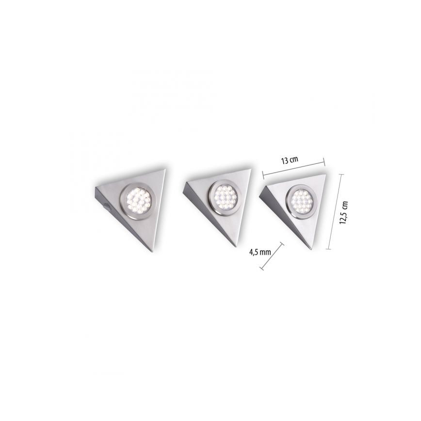 Paul Neuhaus 1119-55-3 - SET 3x LED Meubel Verlichting met Sensor HELENA LED/2,5W/230V