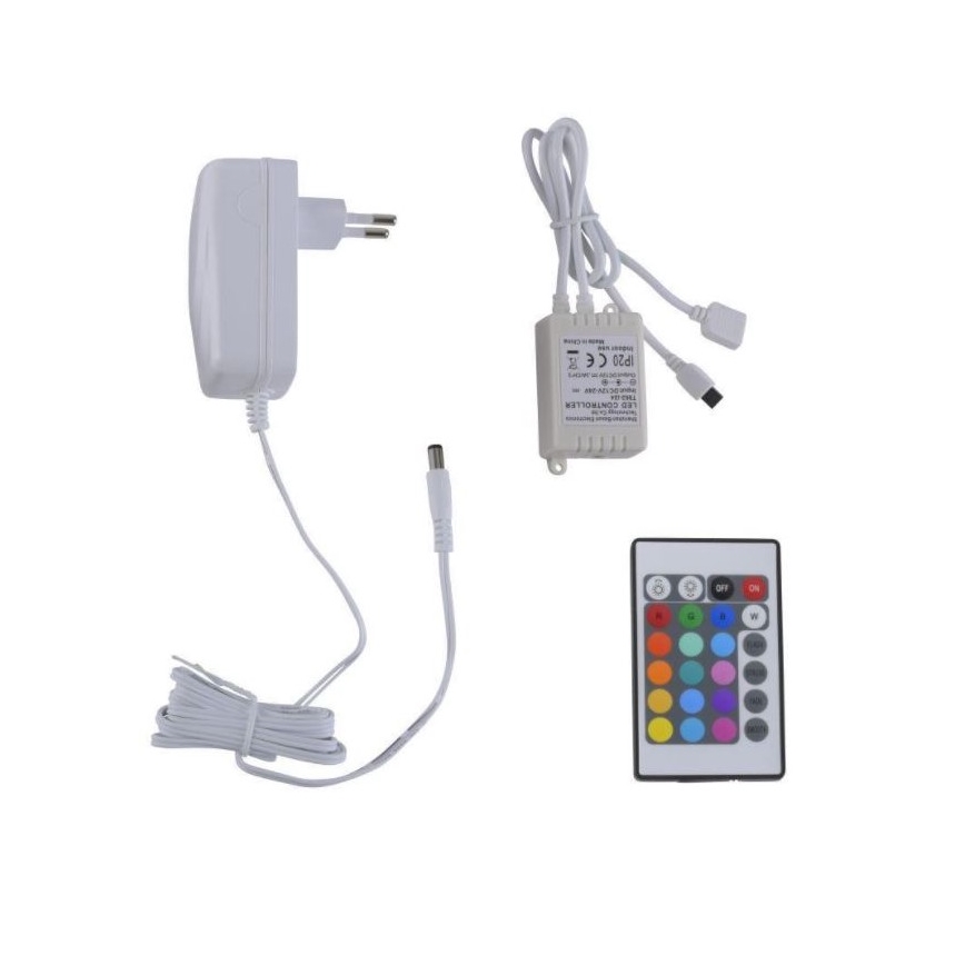 Paul Neuhaus 1205-70 - Dimbare LED RGB Strip TEANIA 10m LED/30W/12/230V +  afstandsbediening