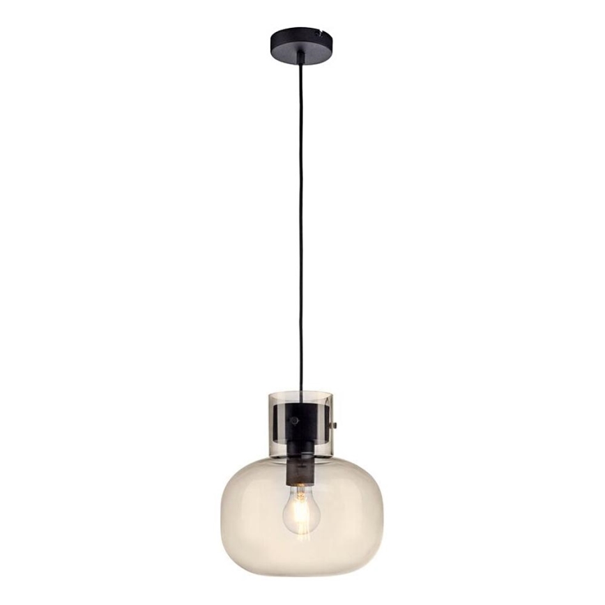 Paul Neuhaus 2003-27 - Hanglamp aan een koord SHITAKE 1xE27/10W/230V diameter 25 cm gerookt