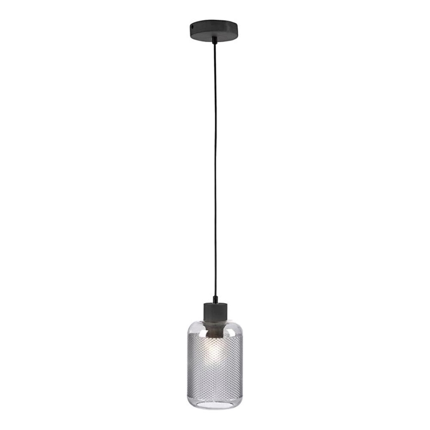 Paul Neuhaus 2006-25 - Hanglamp aan een koord BOLETUS 1xE27/10W/230V diameter 14 cm grijs