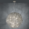 Paul Neuhaus 2019-21 - Kroonluchter met kabel SAREA 15xG9/40W/230V zilverkleurig
