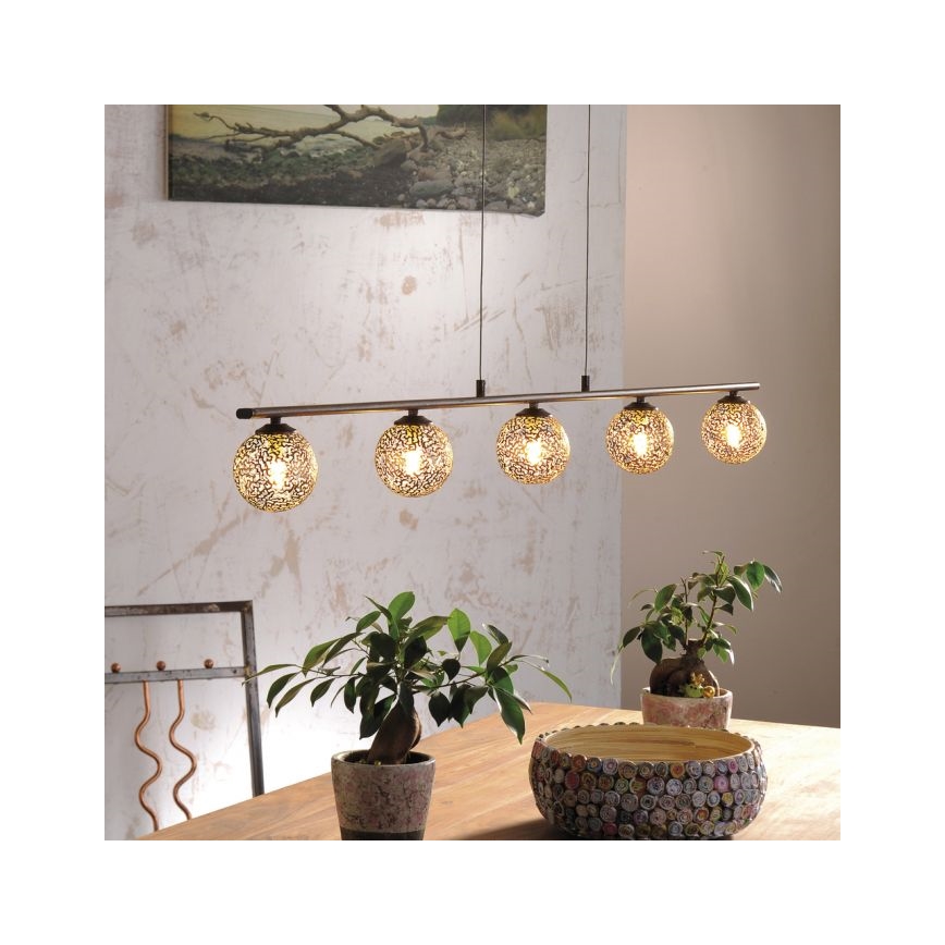 Paul Neuhaus 2040-48 - Hanglamp aan koord GRETA 5xG9/40W/230V