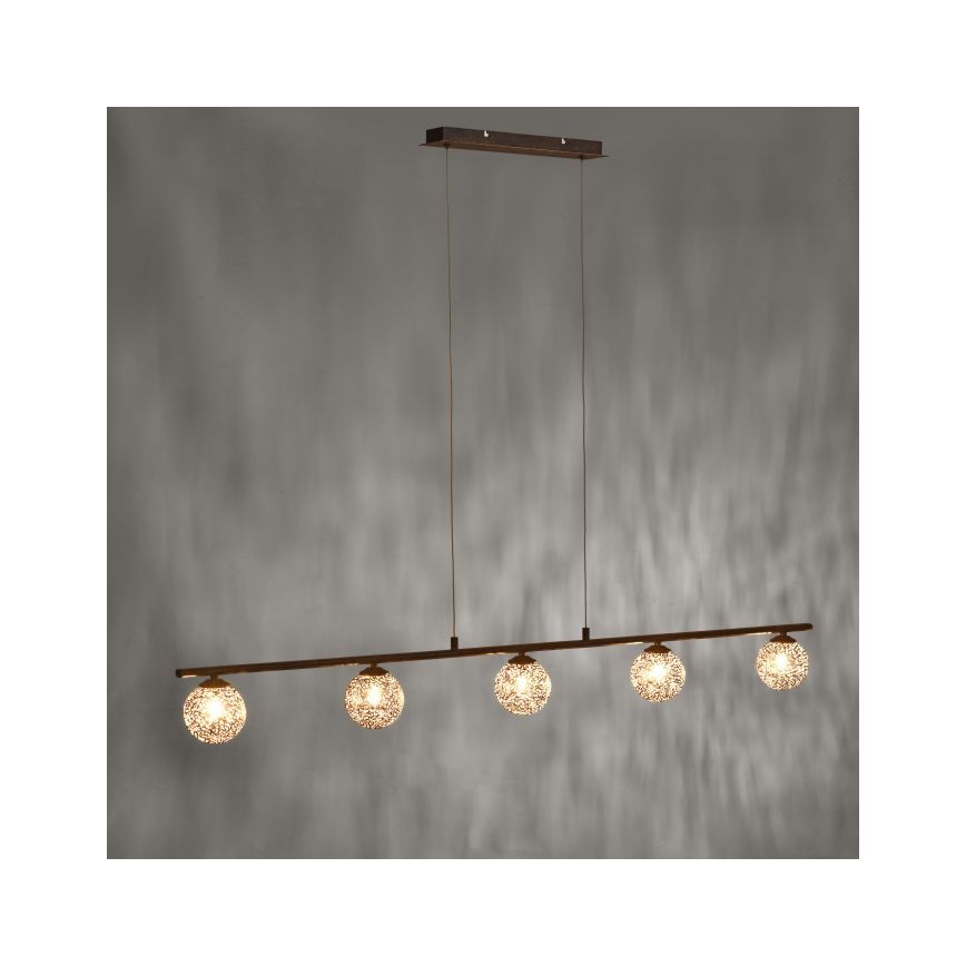 Paul Neuhaus 2040-48 - Hanglamp aan koord GRETA 5xG9/40W/230V