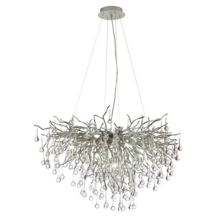 Paul Neuhaus 2192-55 - Hanglamp aan een koord ICICLE 10xG9/40W/230V 50x100 cm glanzend chroom