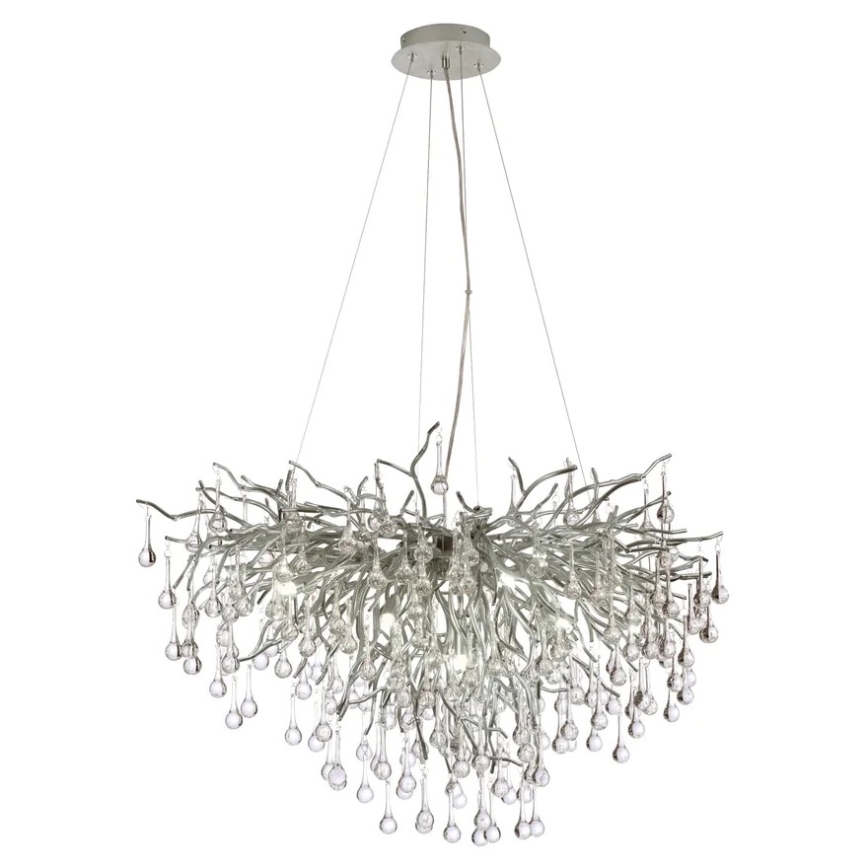 Paul Neuhaus 2192-55 - Hanglamp aan een koord ICICLE 10xG9/40W/230V 50x100 cm glanzend chroom