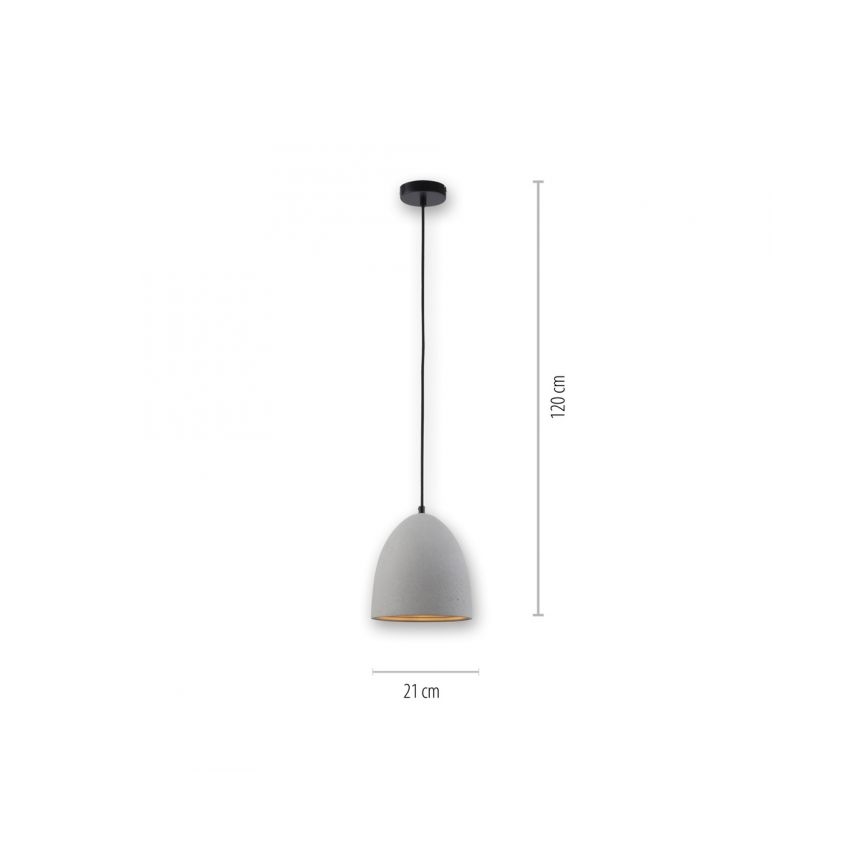 Paul Neuhaus 2231-22 - Hanglamp aan een koord ETON 1xE27/40W/230V beton