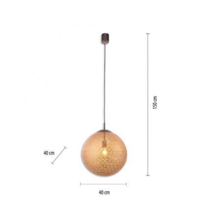 Paul Neuhaus 2421-48 - Hanglamp aan een koord GRETA 1xE27/60W/230V diameter 40 cm