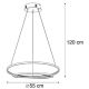 Paul Neuhaus 2472-21 - Dimbare LED Hanglamp aan een koord ROMAN LED/30W/230V chroom