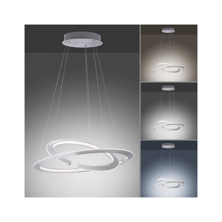 Paul Neuhaus 2491-55 - LED dimbare hanglamp aan kabel ALESSA 2xLED/26W/230V + afstandsbediening