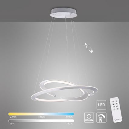 Paul Neuhaus 2491-55 - LED dimbare hanglamp aan kabel ALESSA 2xLED/26W/230V + afstandsbediening