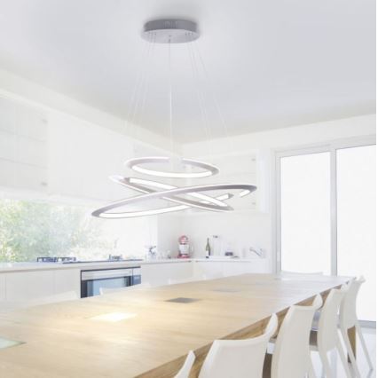 Paul Neuhaus 2493-55 - Dimbare LED hanglamp aan een koord ALESSA 3xLED/38W/230V + afstandsbediening