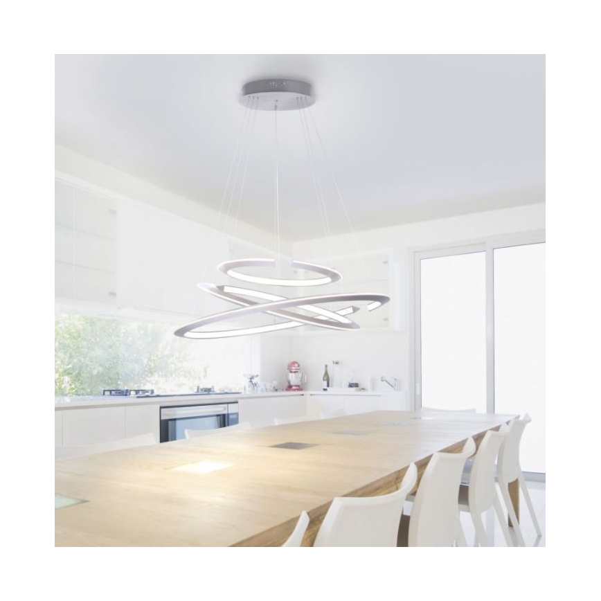 Paul Neuhaus 2493-55 - LED dimbare hanglamp aan kabel ALESSA 3xLED/38W/230V + afstandsbediening